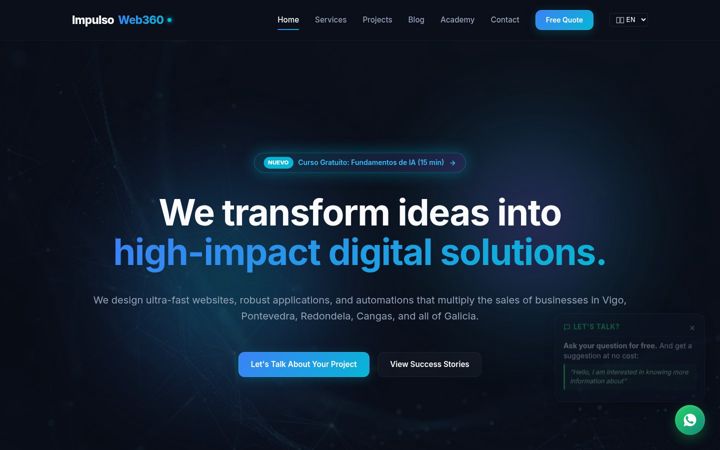 Screenshot of impulsoweb360.es