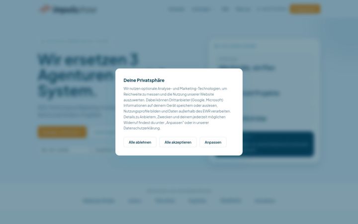 Screenshot of impulsphase.de