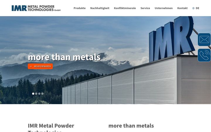 Képernyőkép: imr-metalle.com