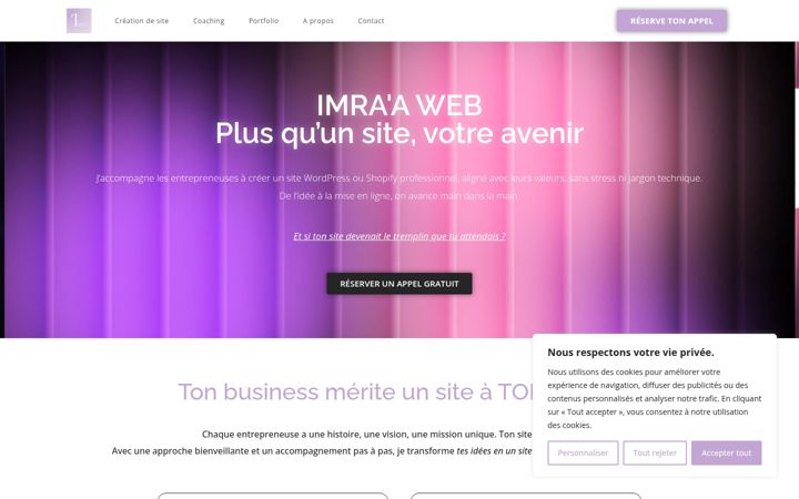 Screenshot of imraaweb.fr