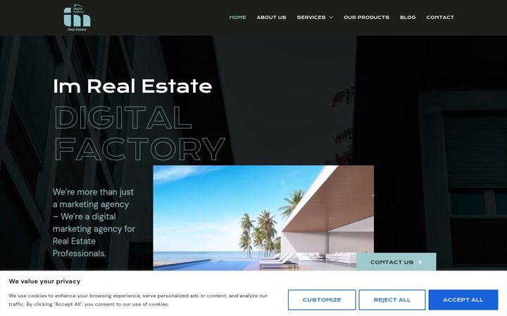 Screenshot of imrealestatedigitalfactory.com