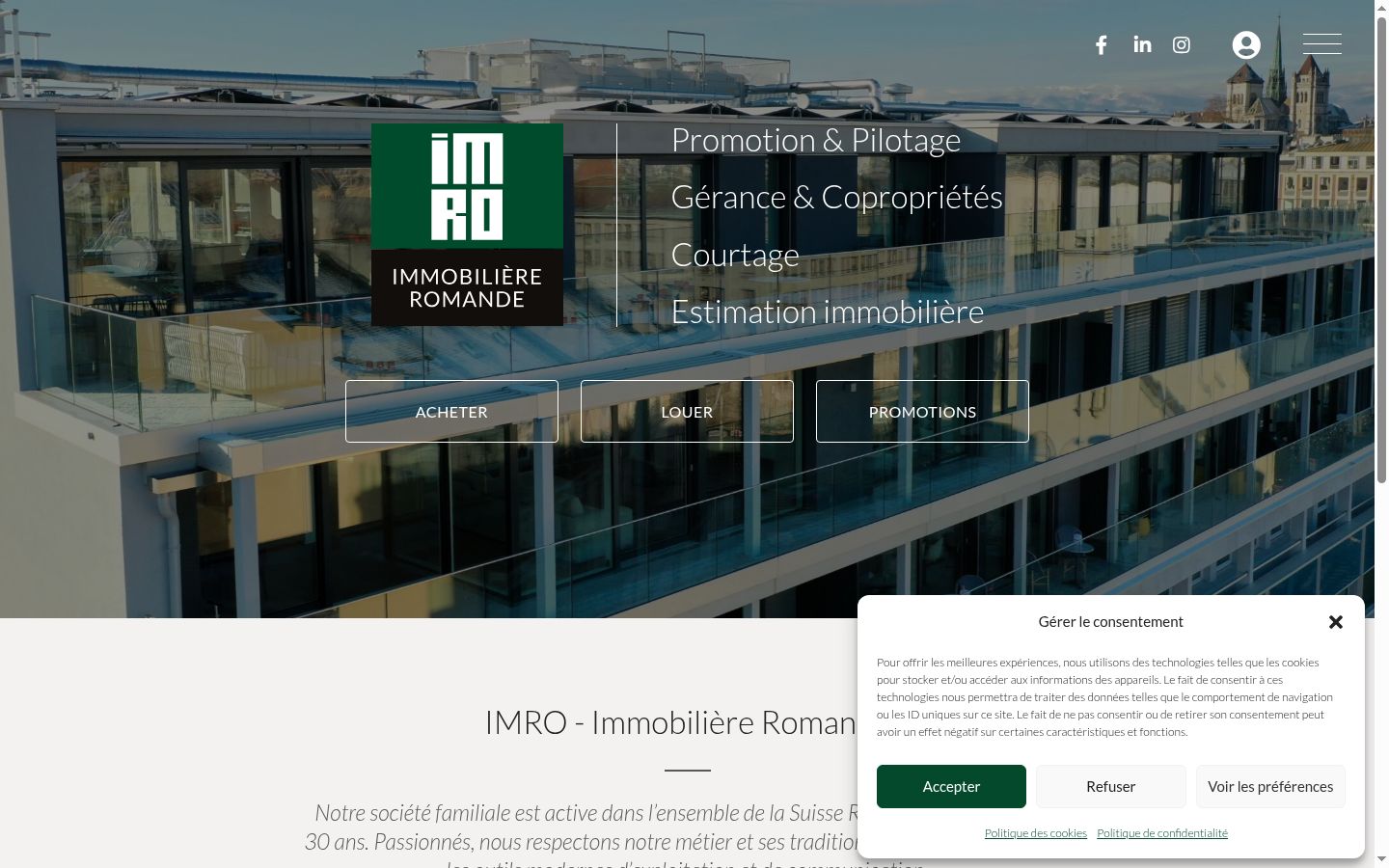 Screenshot tal-banner tal-kunsens muri qabel kwalunkwe interazzjoni