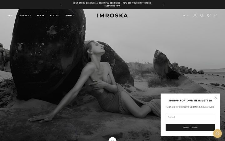Captura de pantalla de imroska.com