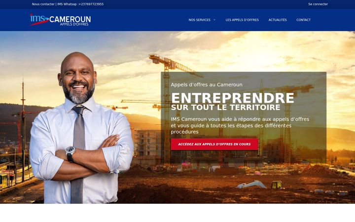 Screenshot van ims-cameroun.com