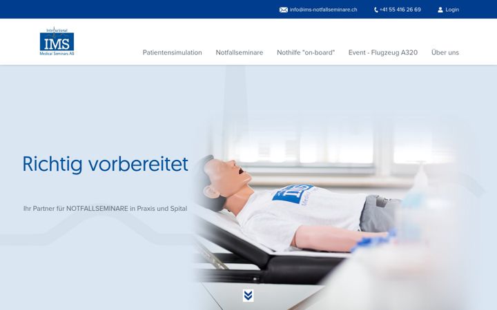 Screenshot of ims-notfallseminare.ch