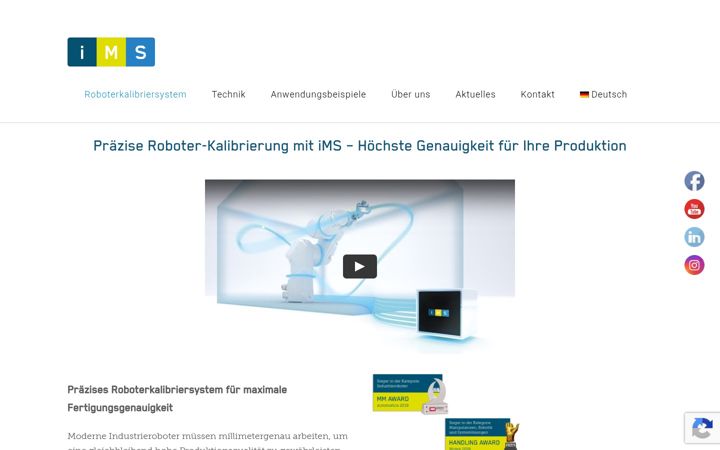 Screenshot van ims4robot.com