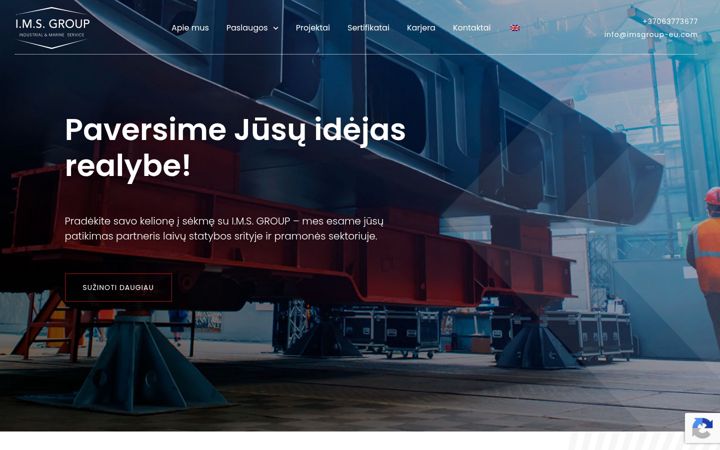 Screenshot of imsgroup-eu.com
