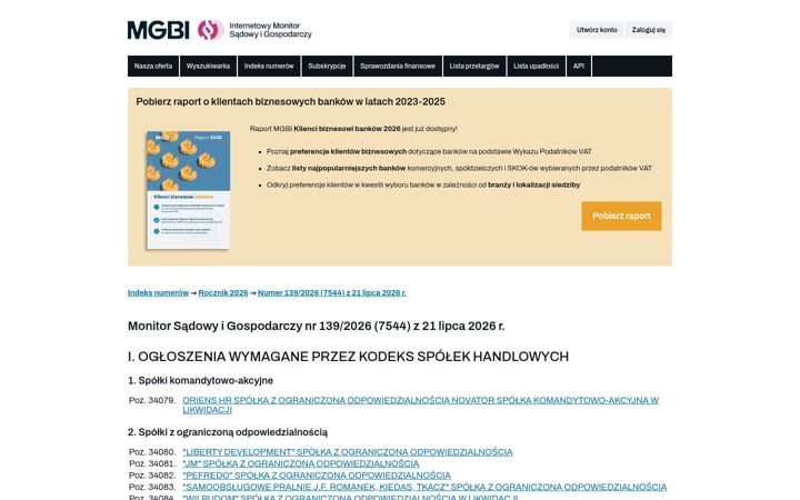 Skærmbillede af imsig.pl