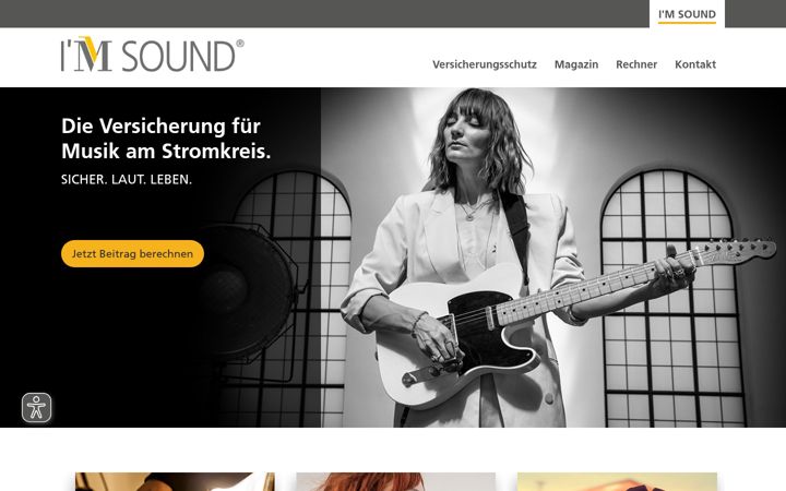 Screenshot of imsound.de