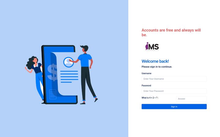 Kuvakaappaus sivustosta imssms.org
