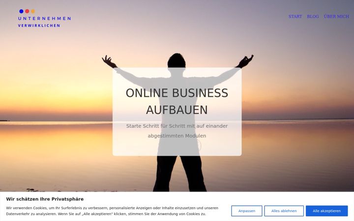Screenshot of imstart.de