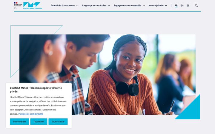 Screenshot of imt.fr
