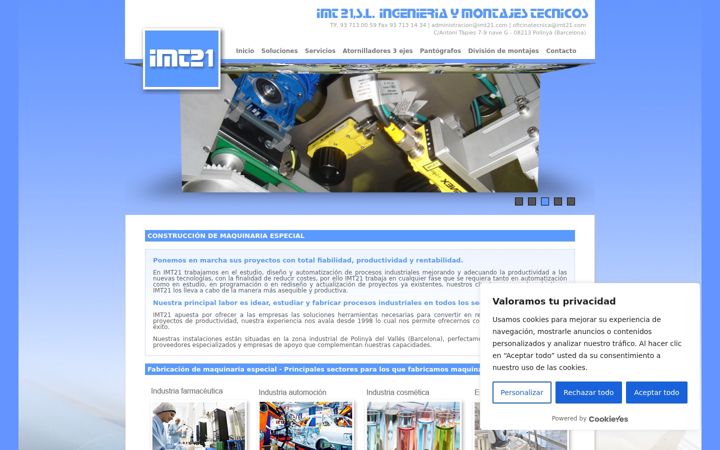 Screenshot of imt21.com