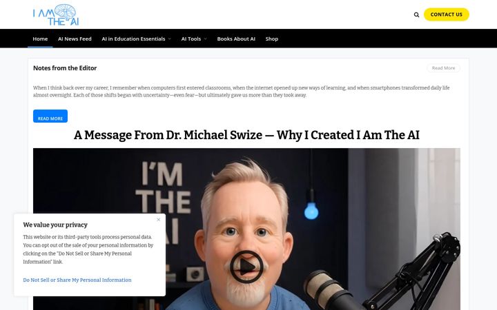 Screenshot of imtheai.com
