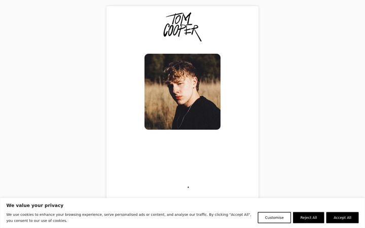 Screenshot of imtomcooper.com