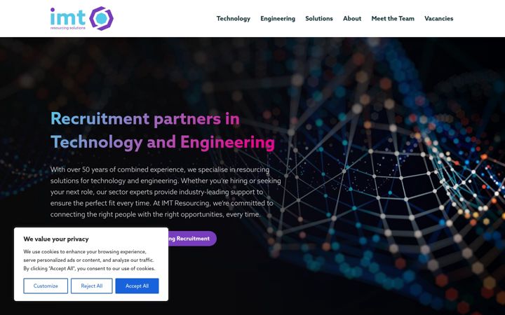 Screenshot of imtresourcing.com
