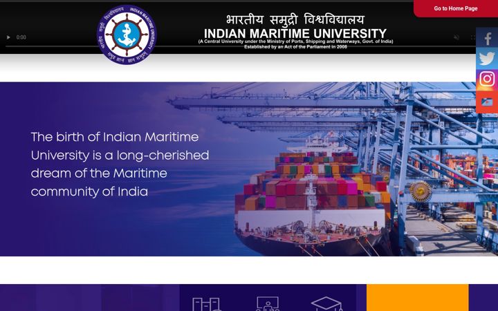 Screenshot of imu.edu.in