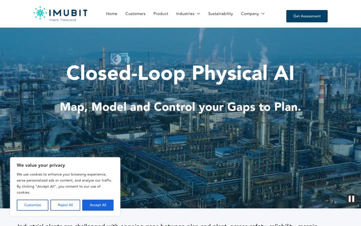 Screenshot of imubit.com