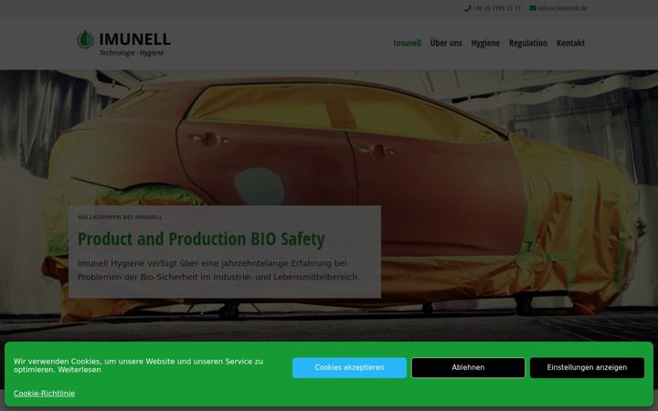 Screenshot of imunell.de