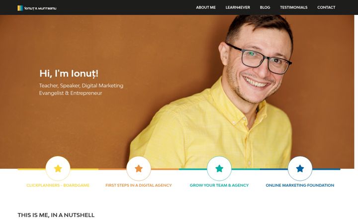 Screenshot of imunteanu.com