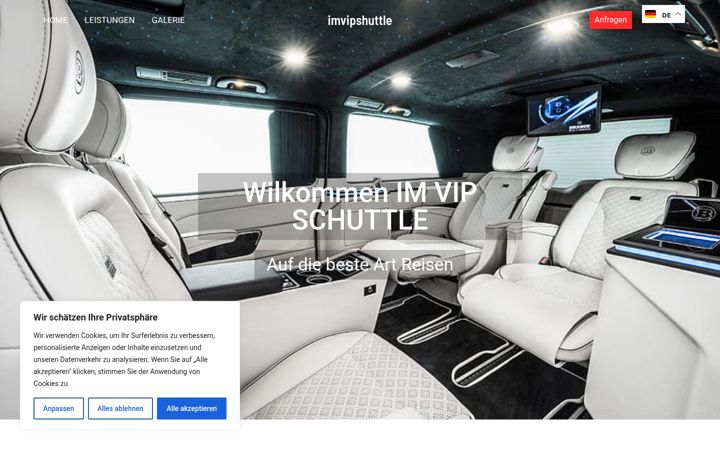 Screenshot of imvipshuttle.de