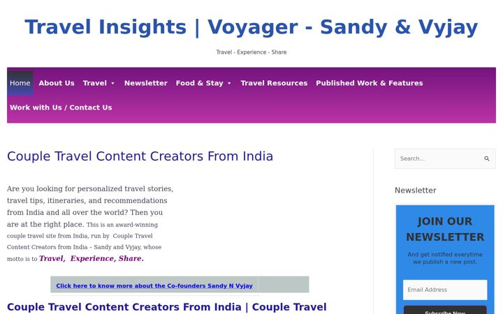 Screenshot of imvoyager.com
