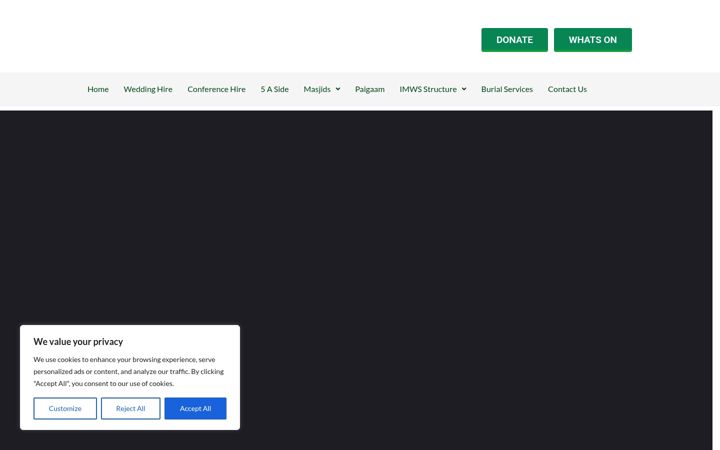 Screenshot of imws.org.uk