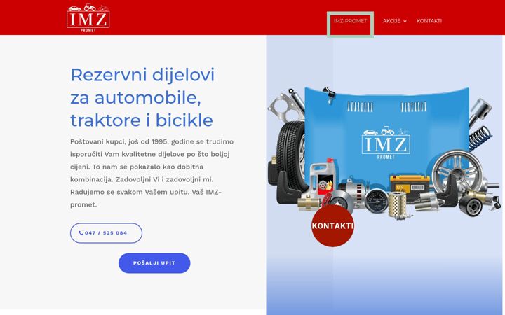 Screenshot di imz-promet.hr