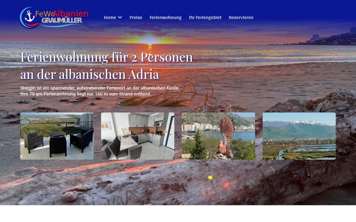 Screenshot of in-albanien.de