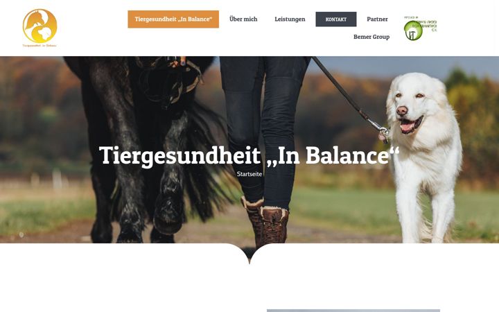 Screenshot of in-balance-tiergesundheit.de