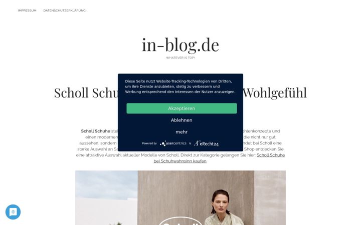 Screenshot of in-blog.de