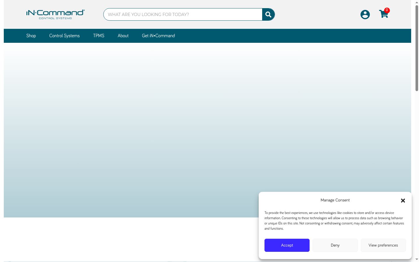 Screenshot des Einwilligungsbanners vor jeglicher Interaktion