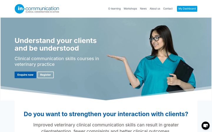 Screenshot of in-communication.co.uk