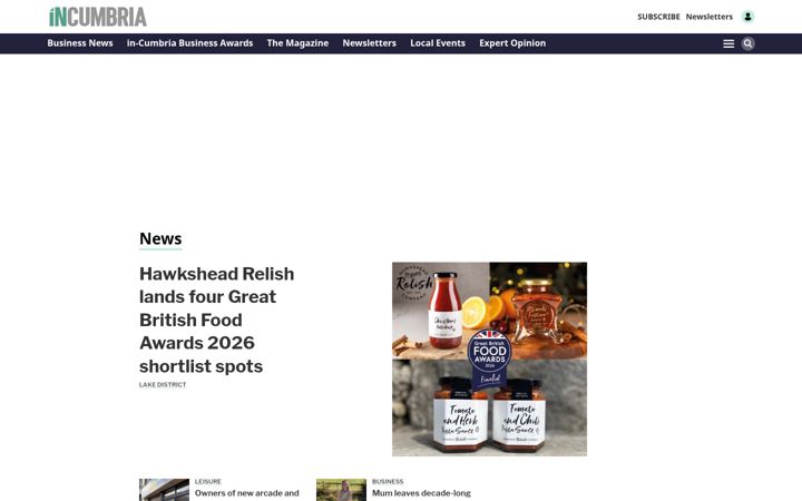 Screenshot of in-cumbria.com