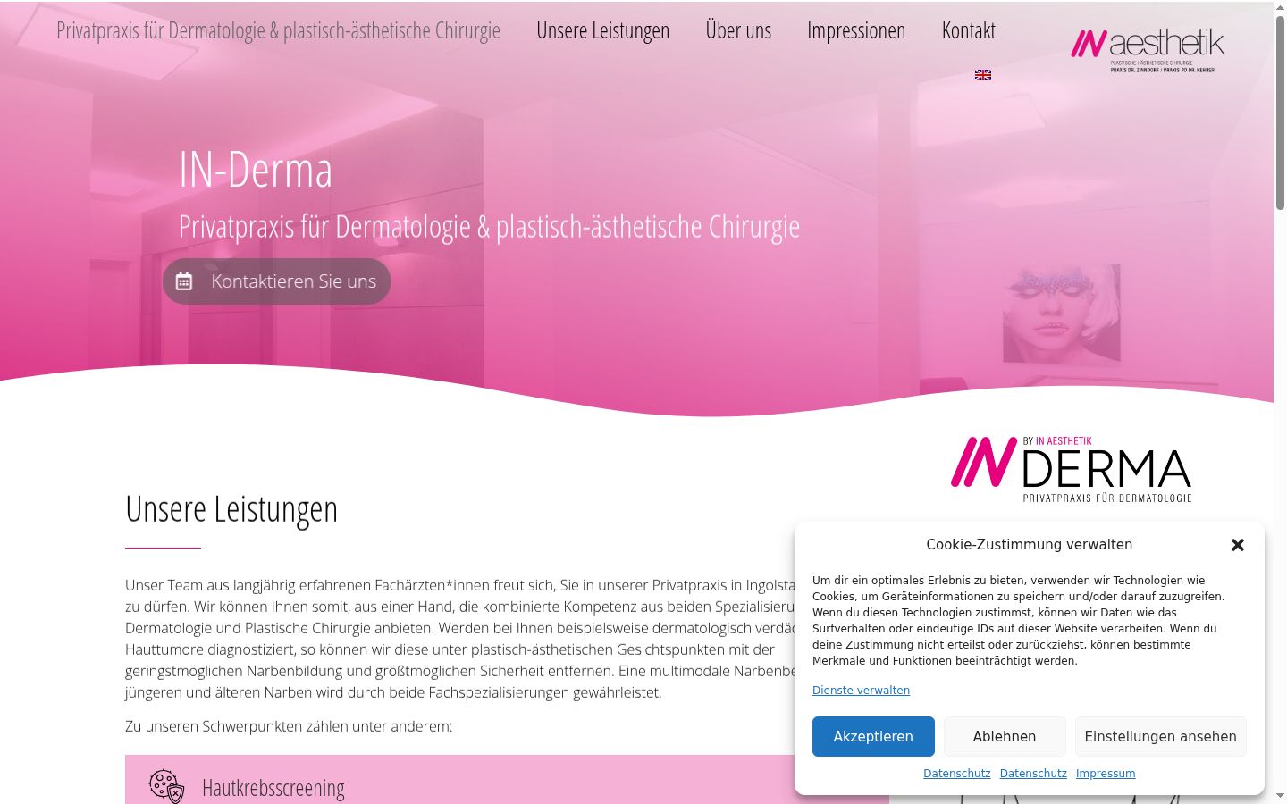 Screenshot tal-banner tal-kunsens muri qabel kwalunkwe interazzjoni