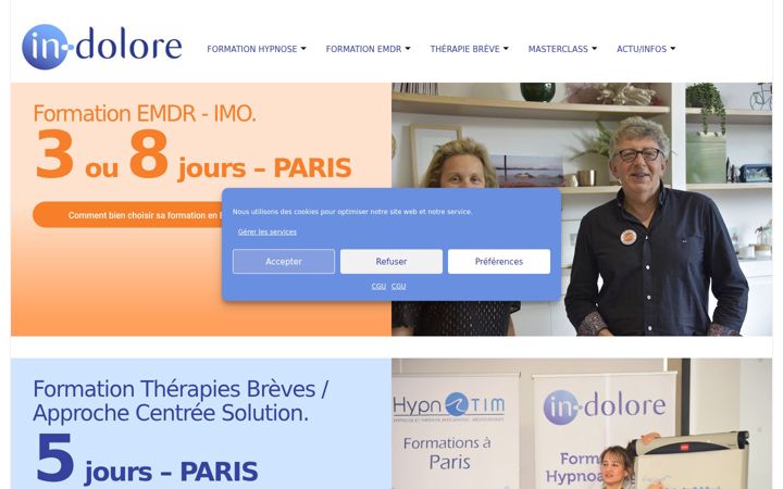 Screenshot of in-dolore.fr