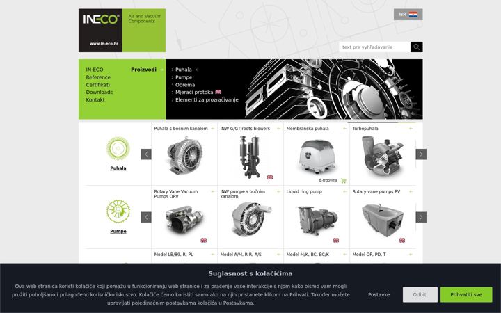 Screenshot di in-eco.hr