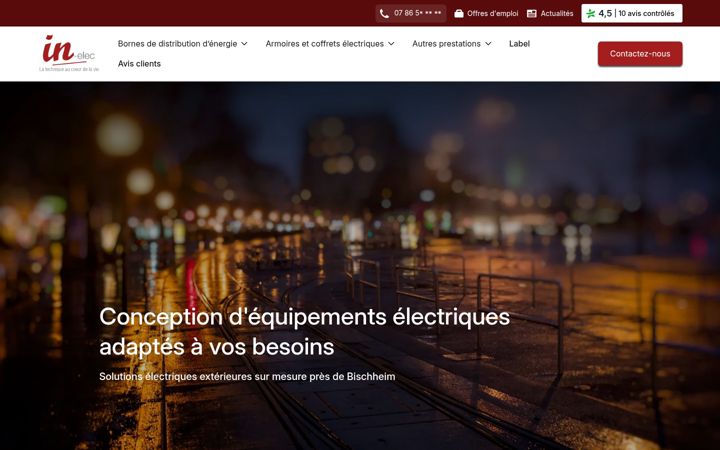 Screenshot of in-elec.fr