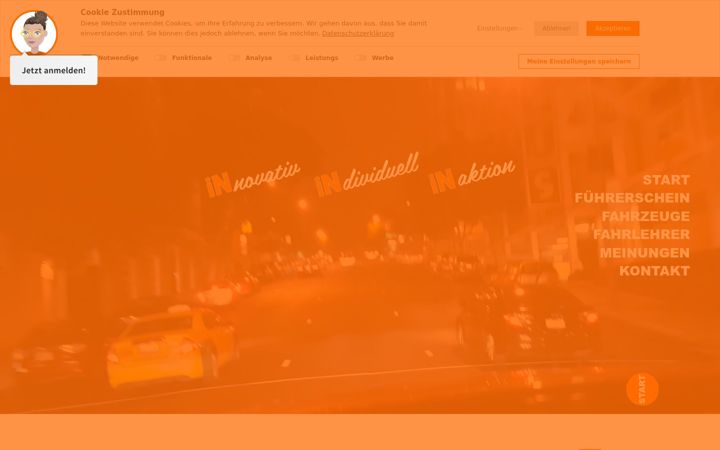Screenshot of in-fahrschule.de