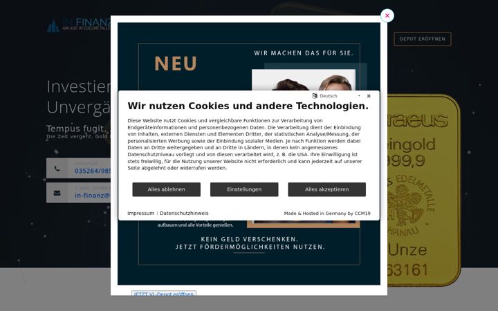 Screenshot of in-finanz.net
