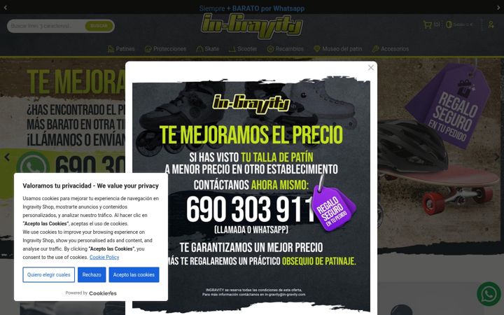 Screenshot of in-gravity.com