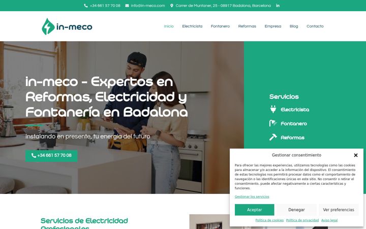 Screenshot of in-meco.com