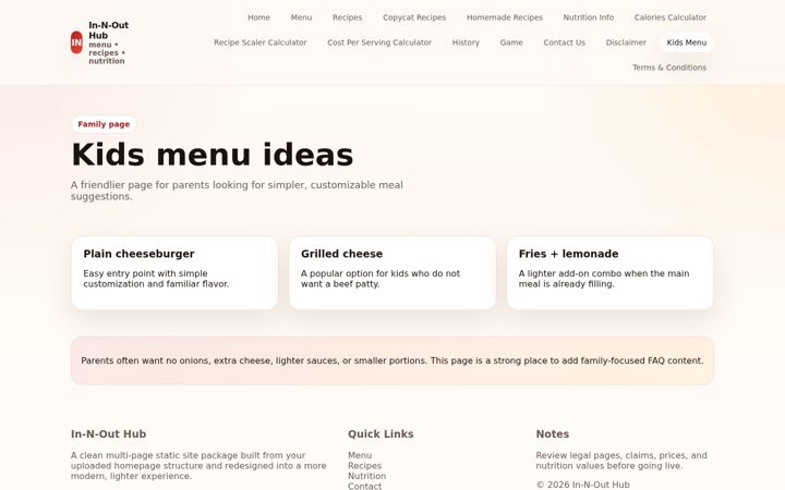 Screenshot of in-n-out.us