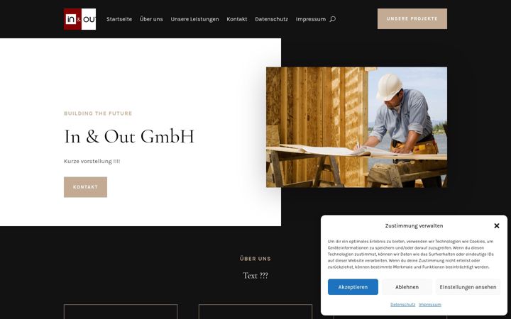 Screenshot of in-out-architects.com