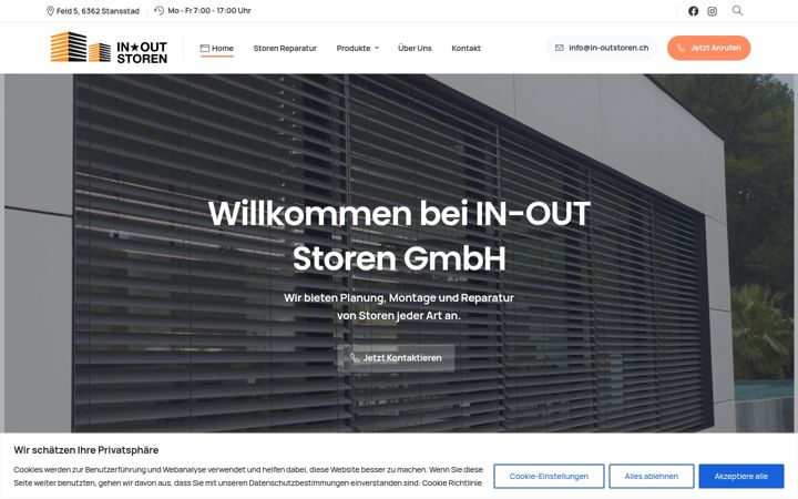 Screenshot of in-outstoren.ch