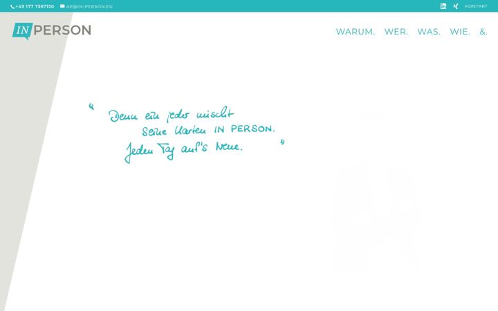 Screenshot of in-person.eu
