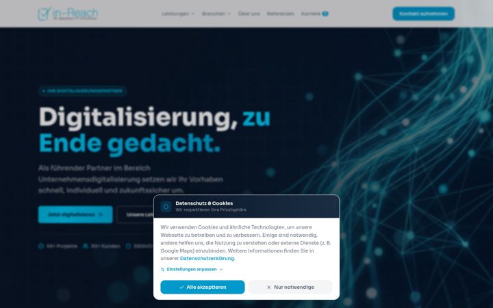Screenshot of in-reach.de