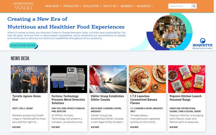 Screenshot of in-snacks.com