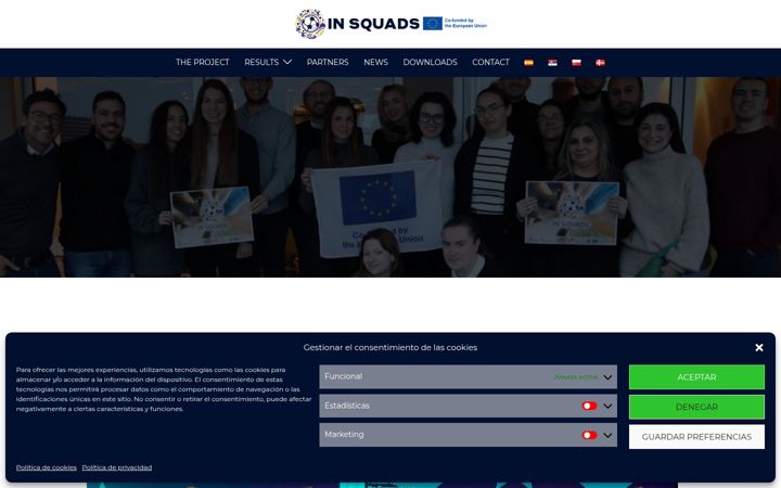Screenshot of in-squads.eu