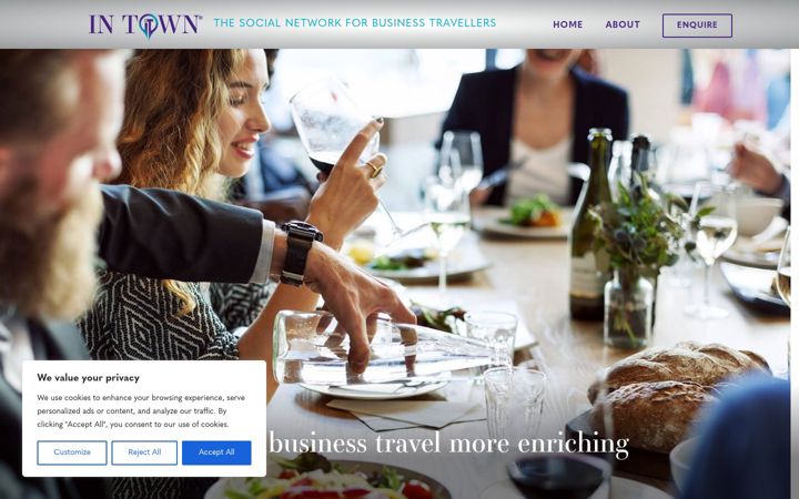 Screenshot of in-town.net